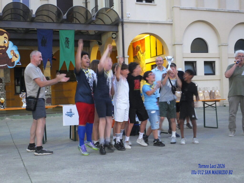 Torneo LUCI 2026 » comunitasportivasanmaurizio Torneo Luci 2026 IIIa U12 SAN MAURIZIO B21
