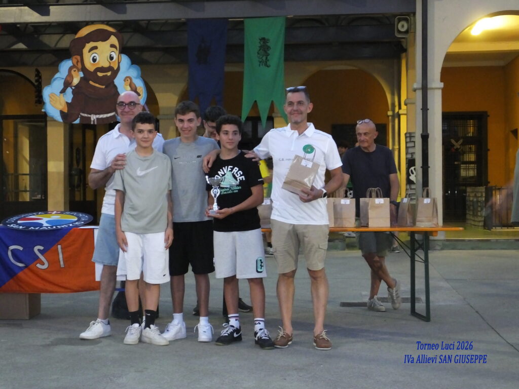 Torneo LUCI 2026 » comunitasportivasanmaurizio Torneo Luci 2026 IVa Allievi SAN GIUSEPPE1