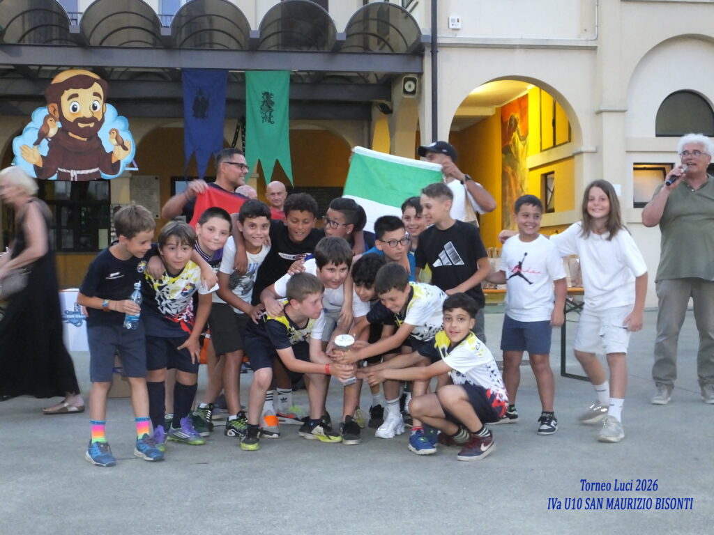 Torneo LUCI 2026 » comunitasportivasanmaurizio Torneo Luci 2026 IVa U10 SAN MAURIZIO BISONTI1