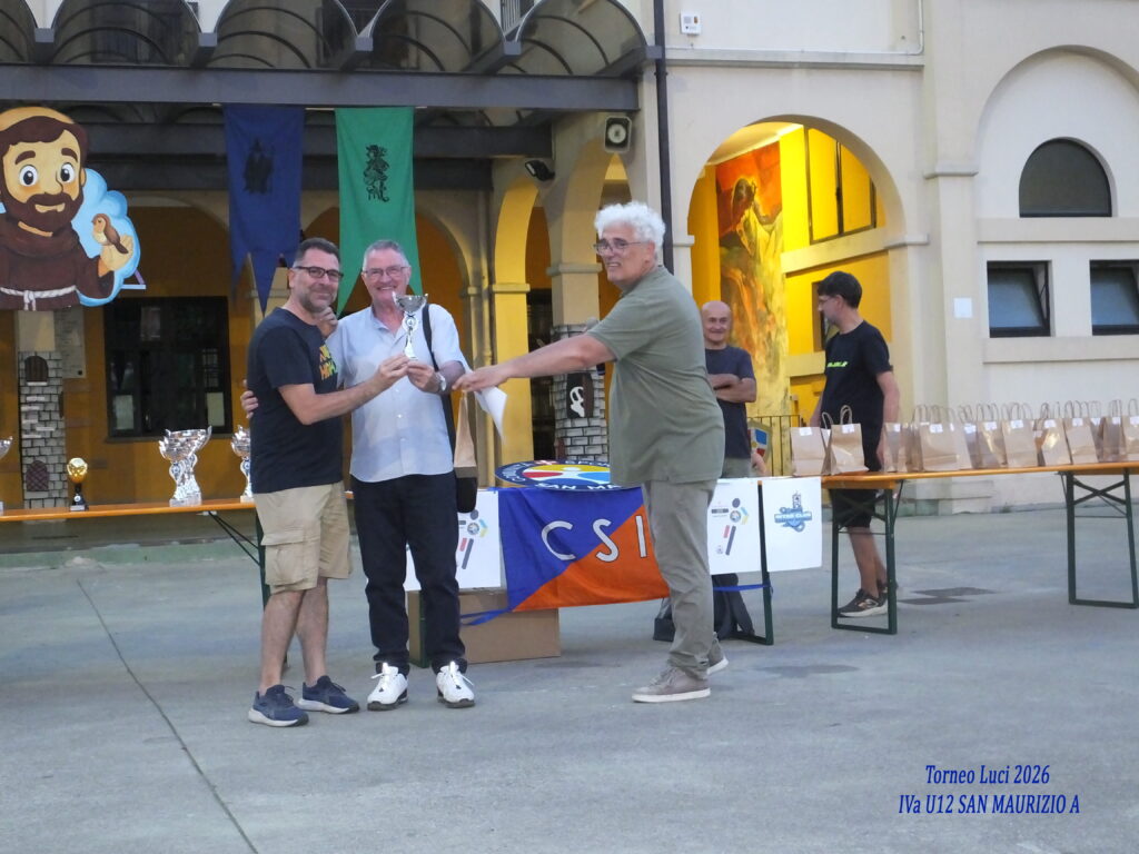 Torneo LUCI 2026 » comunitasportivasanmaurizio Torneo Luci 2026 IVa U12 SAN MAURIZIO A1
